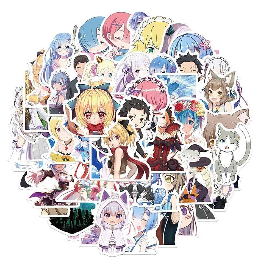 Amazon | リゼロから始める異世界生活 ステッカー シール 50*2枚